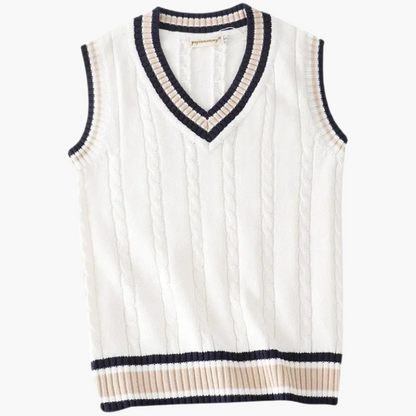 Men's V-Neck Knitting Vest 0