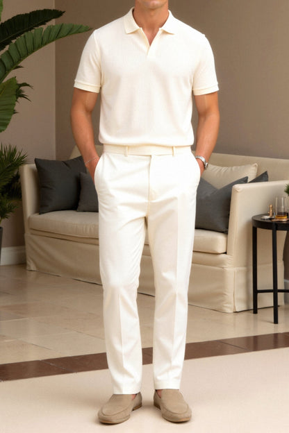 Men's V-Neck Short Sleeve Polo Shirt 4