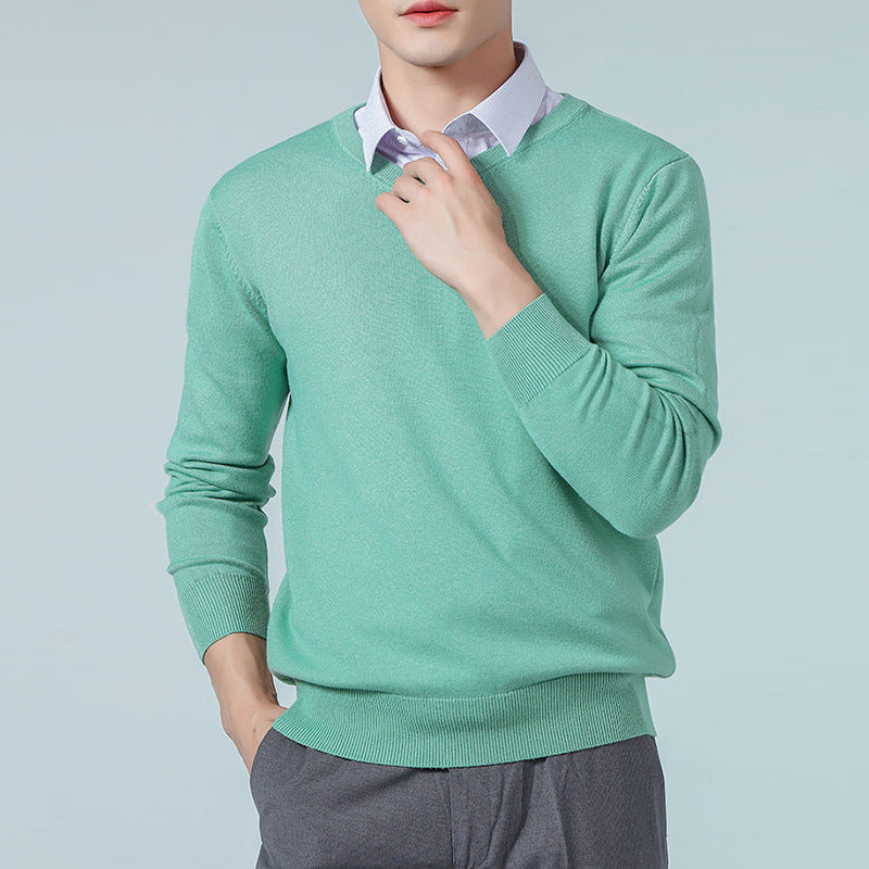 Men's V-neck Long Sleeve Sweatshirt 2