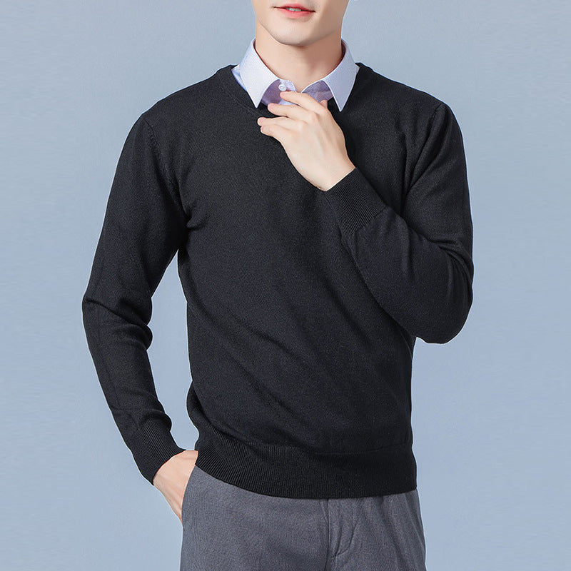 Men's V-neck Long Sleeve Sweatshirt 4
