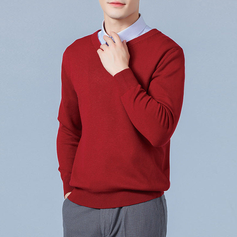 Men's V-neck Long Sleeve Sweatshirt 5