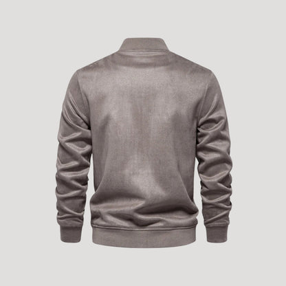 Men's Varsity Jacket - Lightweight Bomber Coat with Pockets 2