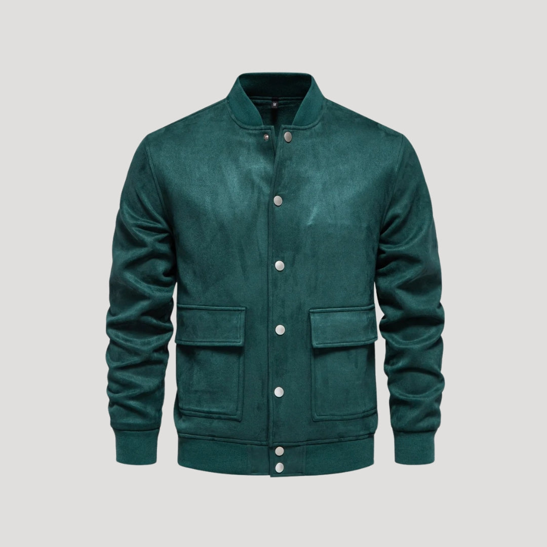 Men's Varsity Jacket - Lightweight Bomber Coat with Pockets 6