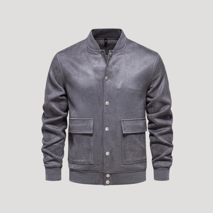 Men's Varsity Jacket - Lightweight Bomber Coat with Pockets 7