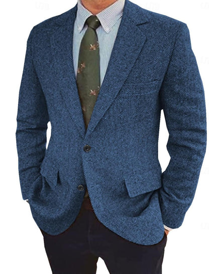 Men's Vintage Regular Fit Blazer Jacket 2