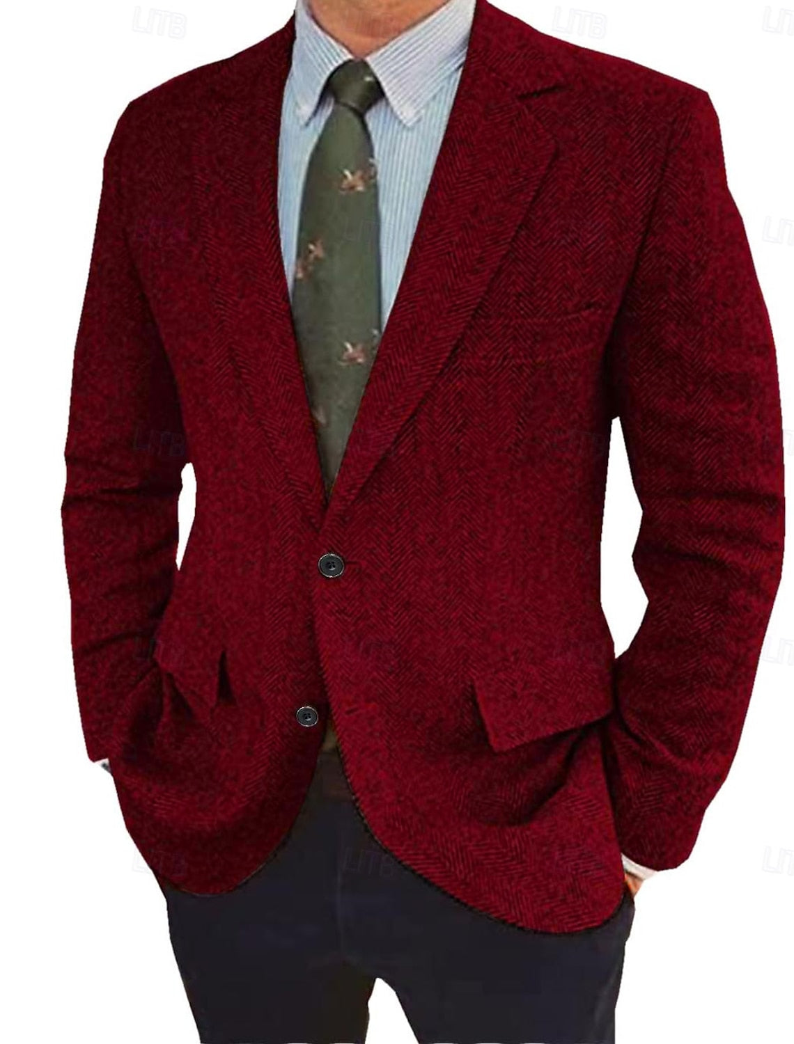 Men's Vintage Regular Fit Blazer Jacket 3