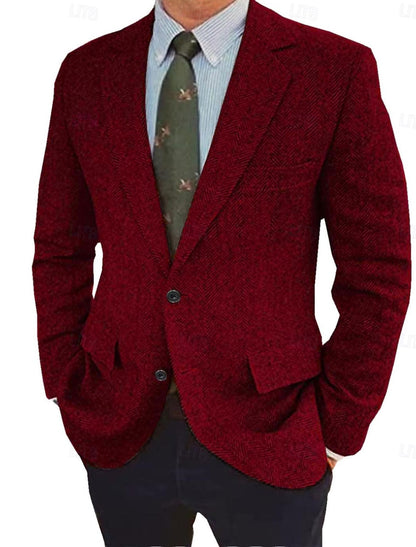 Men's Vintage Regular Fit Blazer Jacket 3