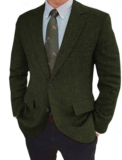 Men's Vintage Regular Fit Blazer Jacket 4