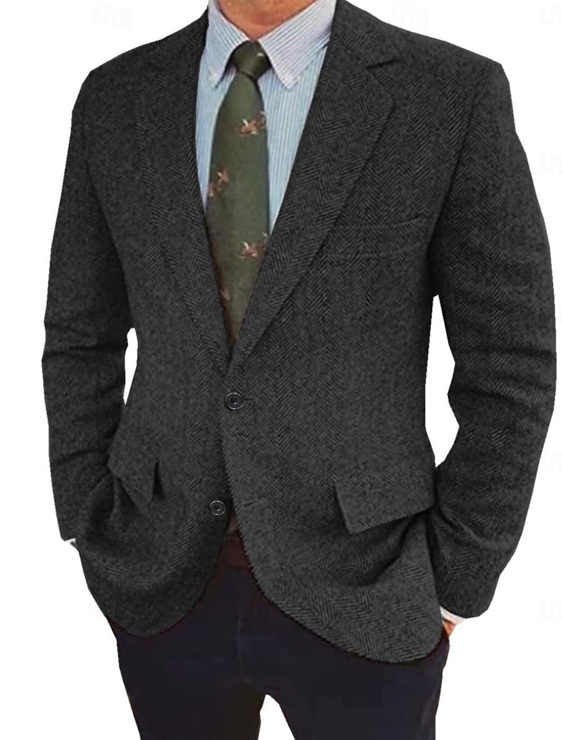 Men's Vintage Regular Fit Blazer Jacket 5