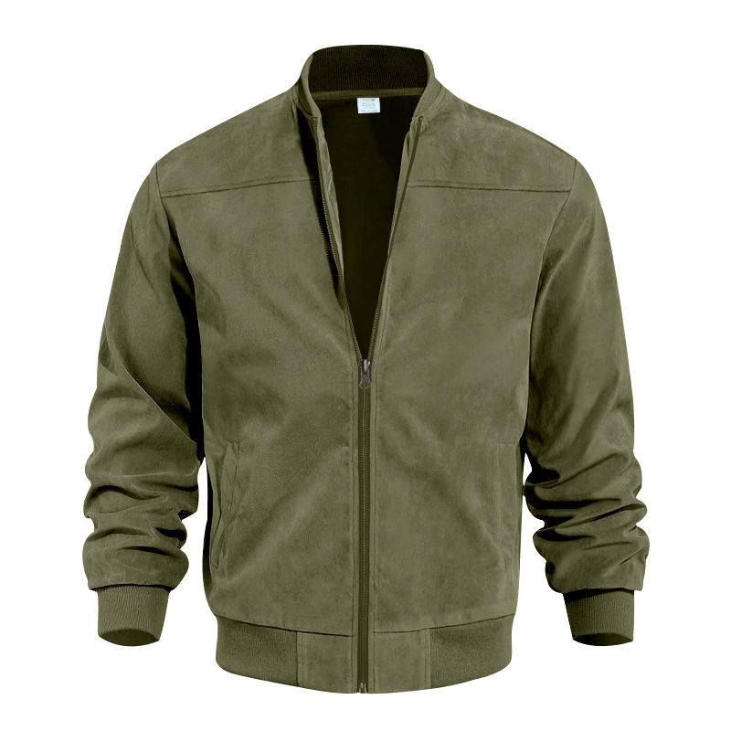 Men's Vintage Suede Zip Jacket 0