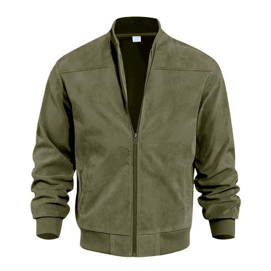 Men's Vintage Suede Zip Jacket 0