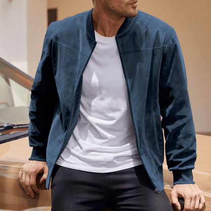Men's Vintage Suede Zip Jacket 4