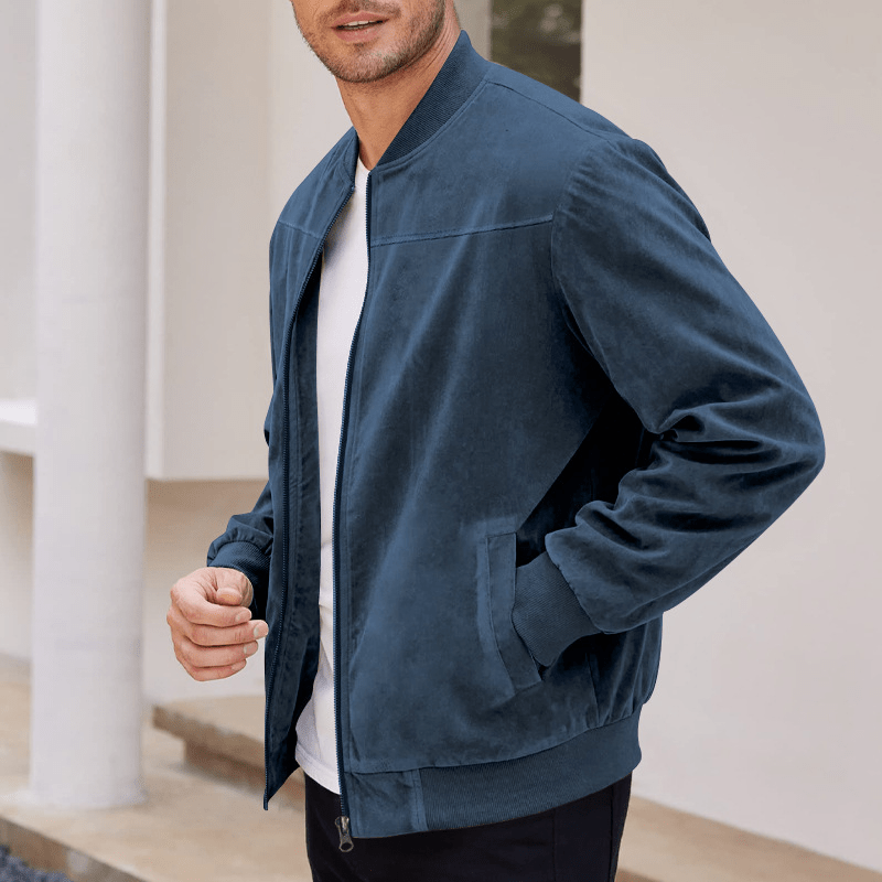 Men's Vintage Suede Zip Jacket 5