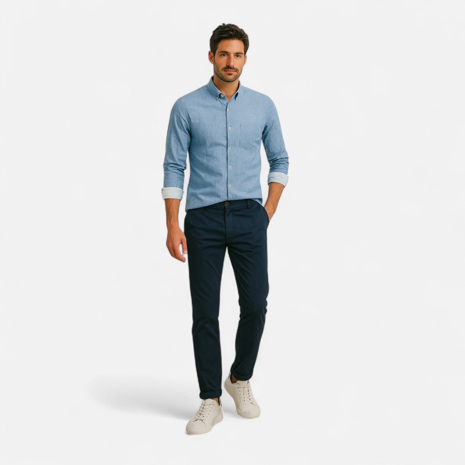 Men's Vintage Utility Shirt for Casual Layering 6