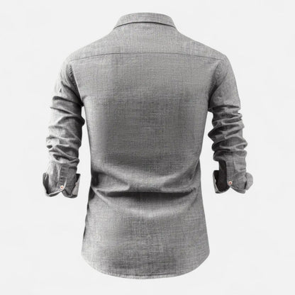 Men's Vintage Utility Shirt for Casual Layering 8