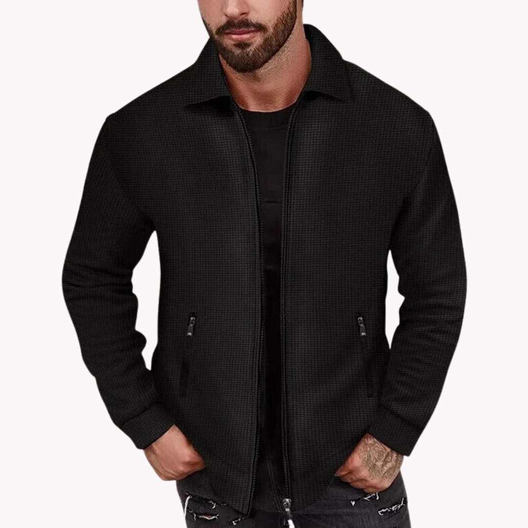 Men's Waffle Jacket for Casual Sophistication 1