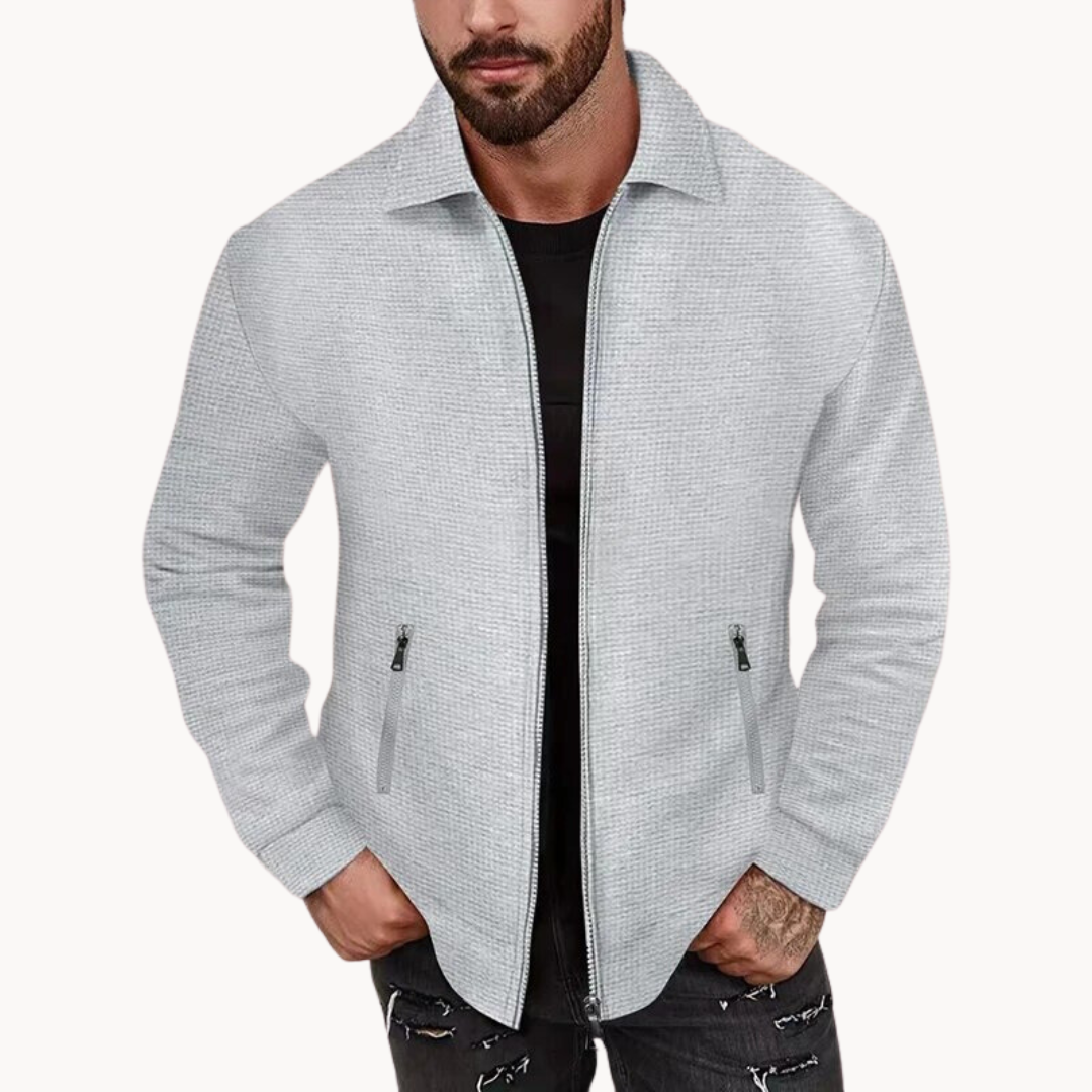 Men's Waffle Jacket for Casual Sophistication 3