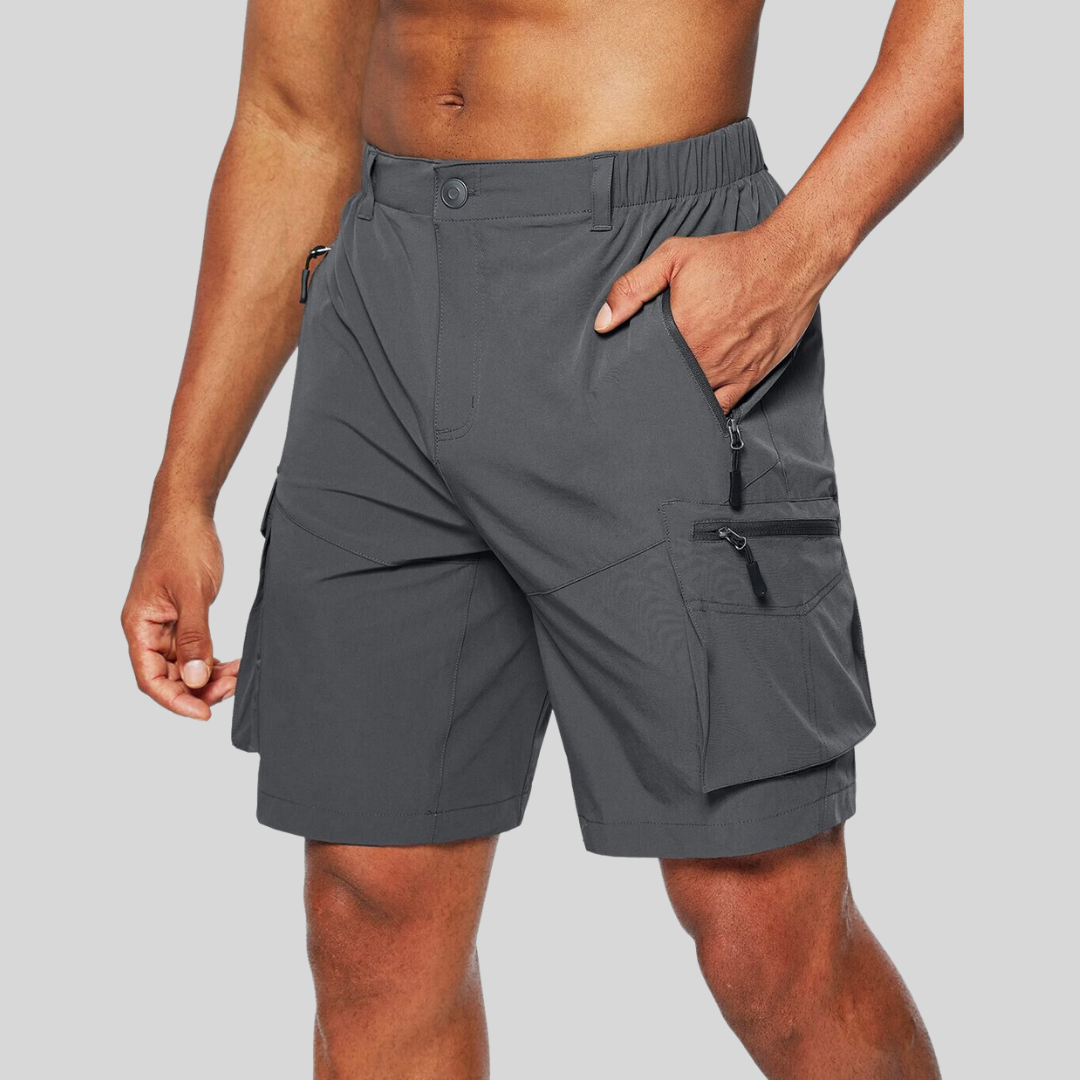 Men's Water-Repellent Cargo Shorts for Outdoor Adventures 0