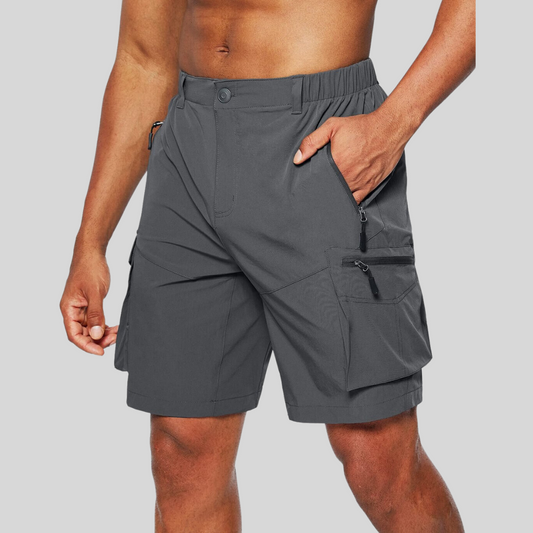 Men's Water-Repellent Cargo Shorts for Outdoor Adventures 0