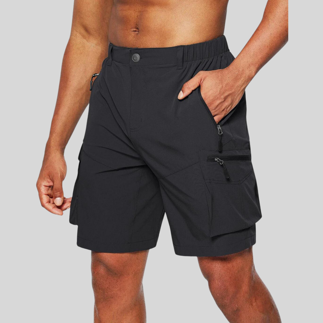 Men's Water-Repellent Cargo Shorts for Outdoor Adventures 1
