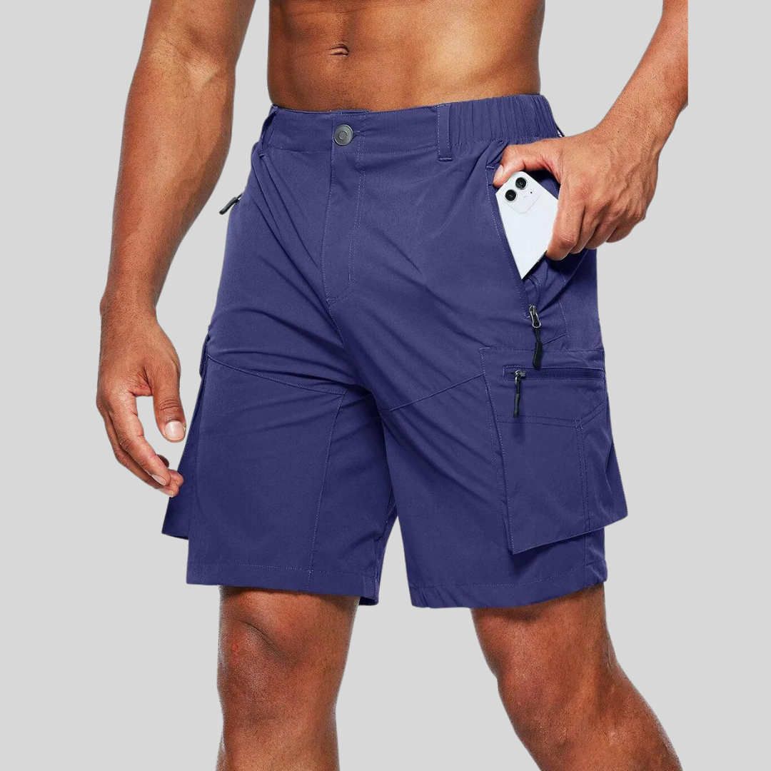 Men's Water-Repellent Cargo Shorts for Outdoor Adventures 2