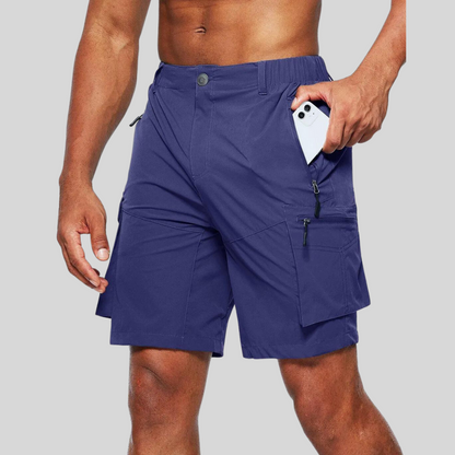 Men's Water-Repellent Cargo Shorts for Outdoor Adventures 2