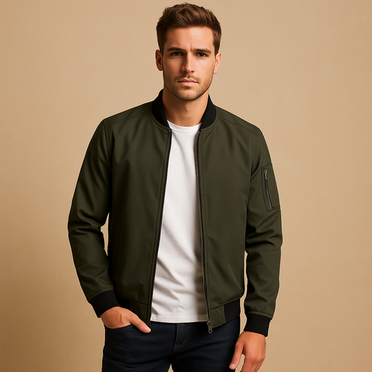 Men's Water-Resistant Summer Jacket with Timeless Design 0