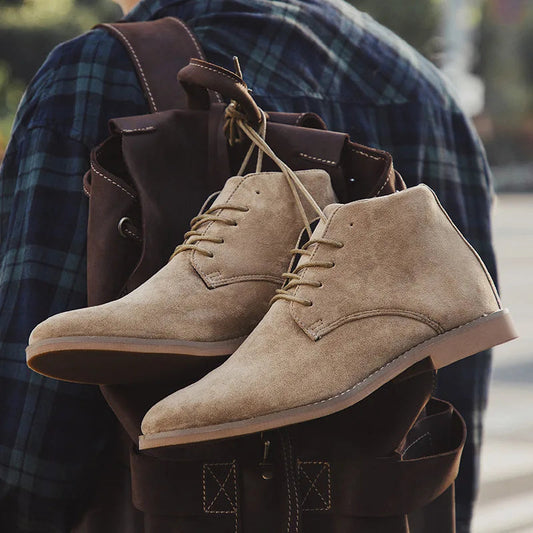 Men's Western Boots - Premium Suede Comfortable Footwear 0