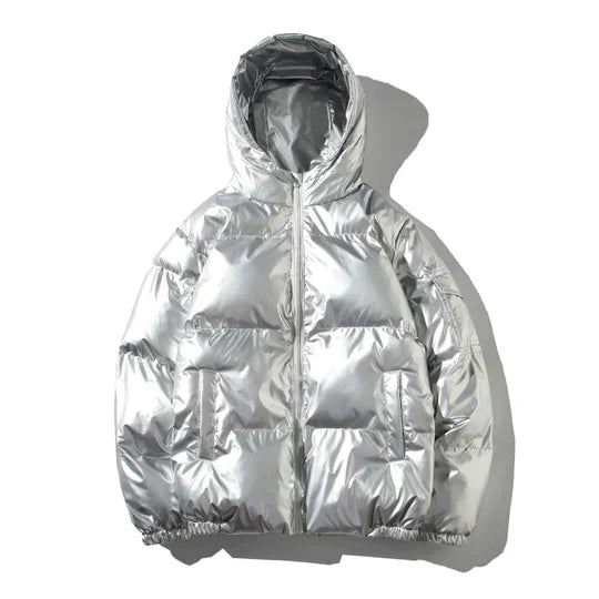 Men's Windproof Metallic Winter Jacket 4