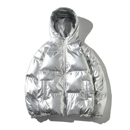 Men's Windproof Metallic Winter Jacket 4
