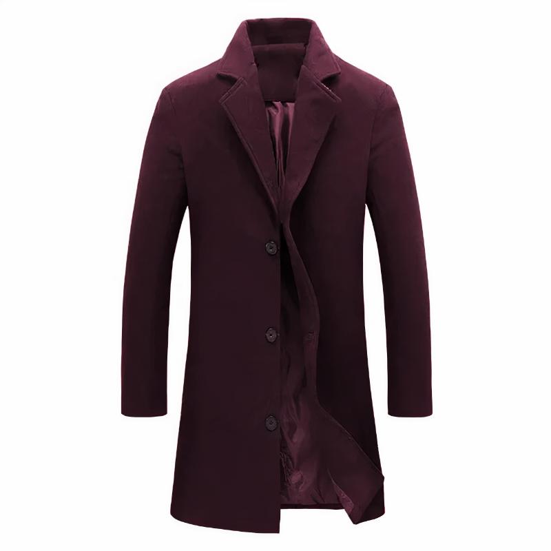 Men's Winter Coat - Elegant Overcoat for Cold Weather 5