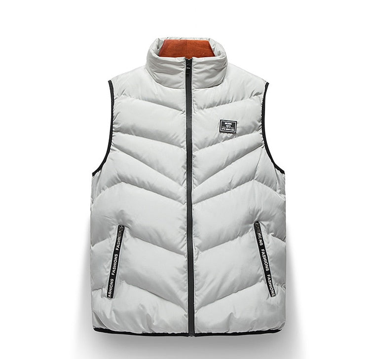 Men's Zip-Up Vest with Vertical Seams 4