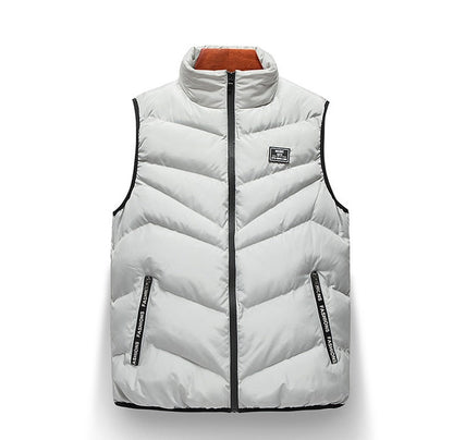 Men's Zip-Up Vest with Vertical Seams 4