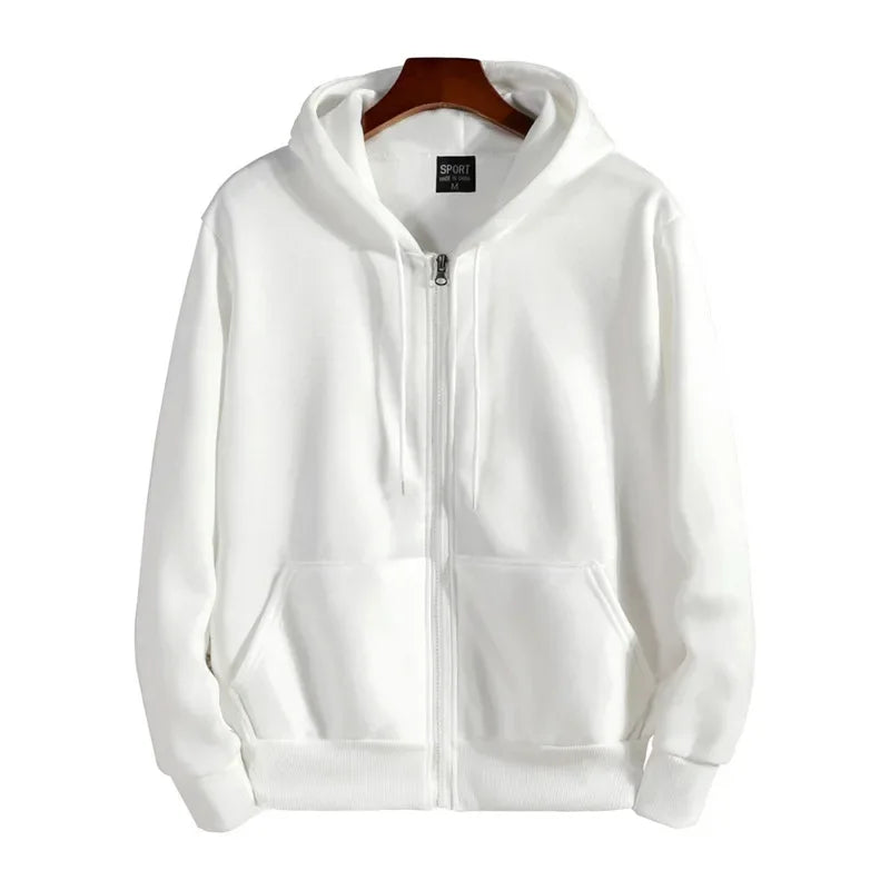 Unisex Fleece-Lined Zip-Up Hoodie 5