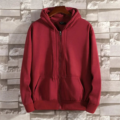Unisex Fleece-Lined Zip-Up Hoodie 6