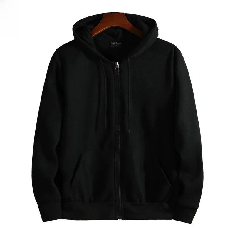 Unisex Fleece-Lined Zip-Up Hoodie 8