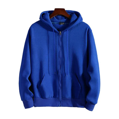 Unisex Fleece-Lined Zip-Up Hoodie 9