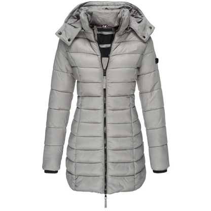 Women's Black Puffer Jacket - Warm Winter Coat