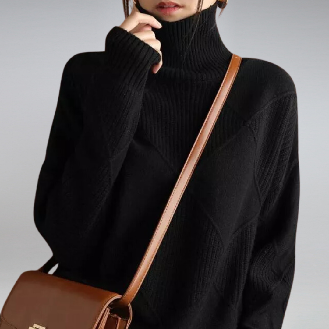Women's Cashmere Turtleneck Sweater 2