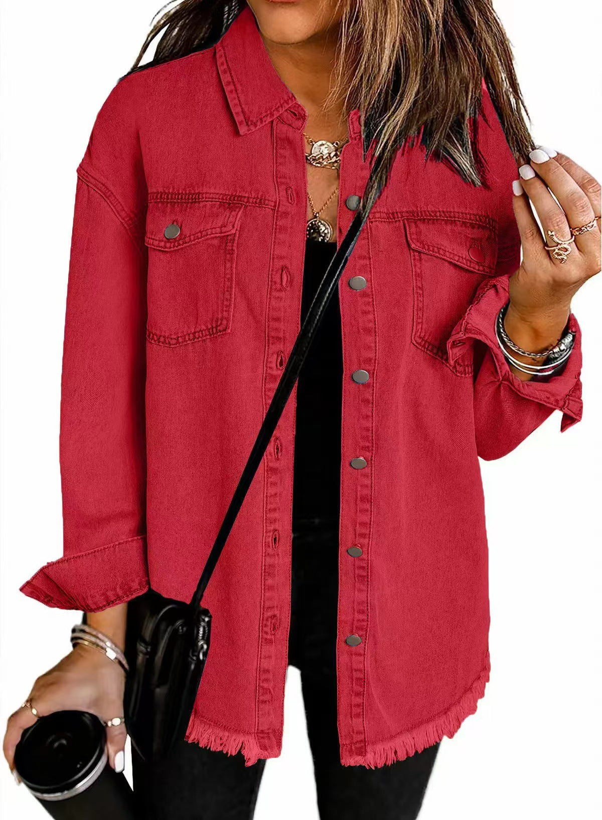 Women's Classic Everyday Denim Jacket 6