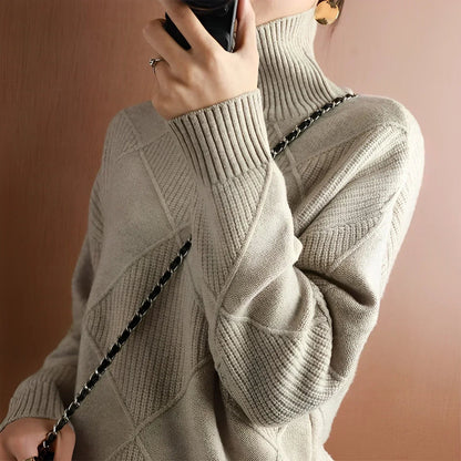 Women's Cozy Roll Collar Sweater 7