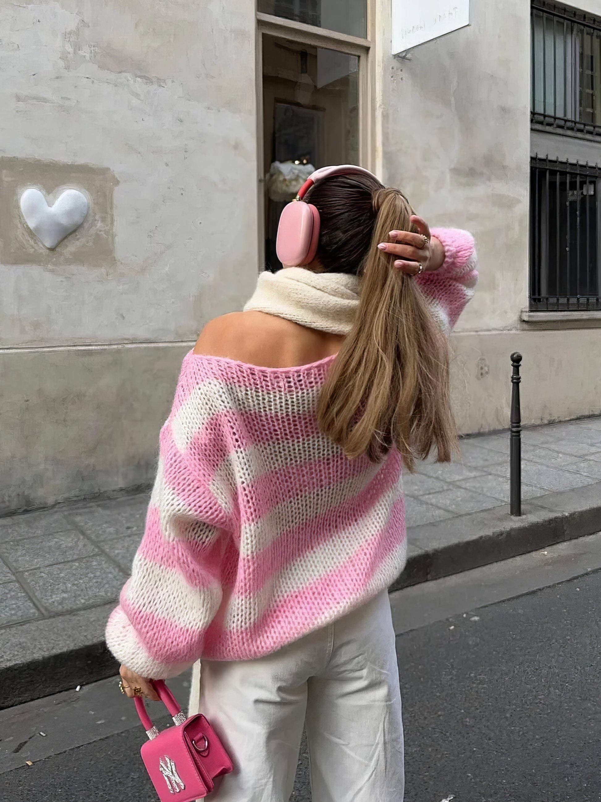 Women's Cozy Striped Sweater 3