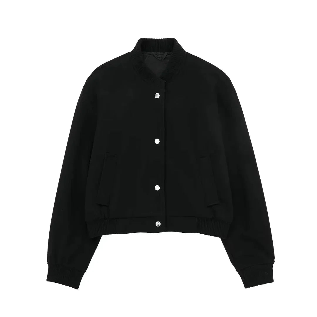 Women's Cropped Bomber Jacket