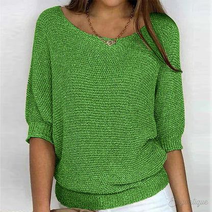 Women's Elegant Cross-Knit Sweater 5