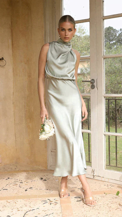 Women's Elegant Formal Dress with Neckholder Design 16
