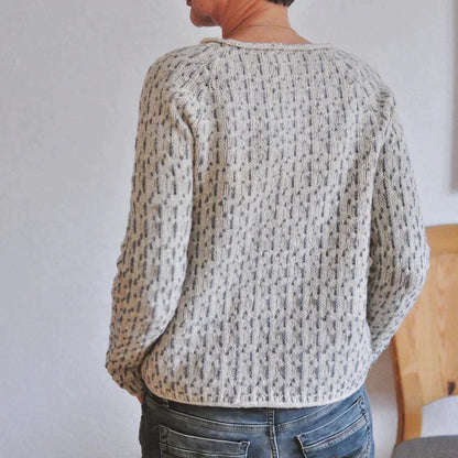 Women's Elegant Round Neck Sweater 4