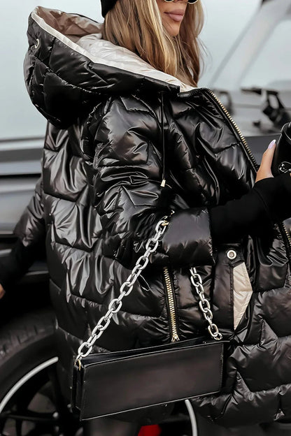 Women's Elegant Winter Coat with Hood 8