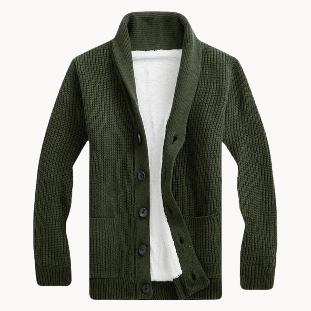 Women's Fleece Shawl Collar Cardigan 0