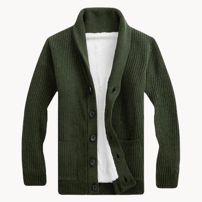 Women's Fleece Shawl Collar Cardigan 0