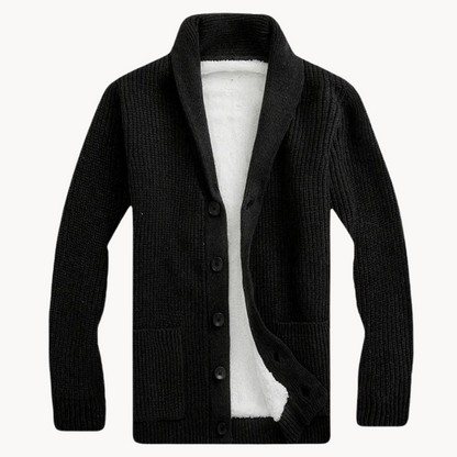 Women's Fleece Shawl Collar Cardigan 1